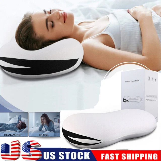 Contour Memory Foam Pillow Ergonomic Cervical Orthopedic for Neck Pain Sleeping,