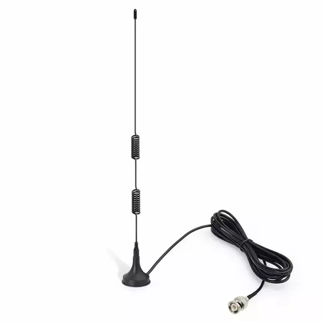 BNC Radio Antenna Police Scanner Magnetic Mobile Scan VHF UHF Ham Uniden Shack