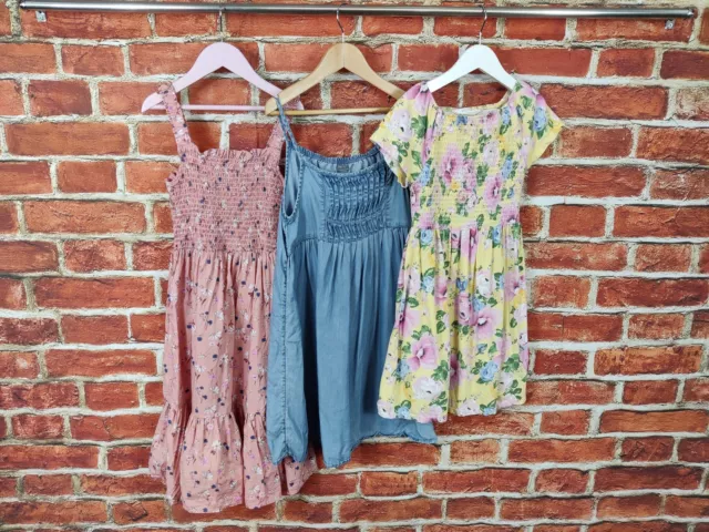 Girls Bundle Age 8-9 Years Next H&M Summer Dress Set Shirred Sundress Kids 134Cm