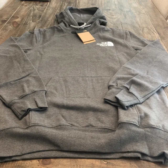 The North Face Men’s Box NSE Pullover Hoodie Grey/White Size XL