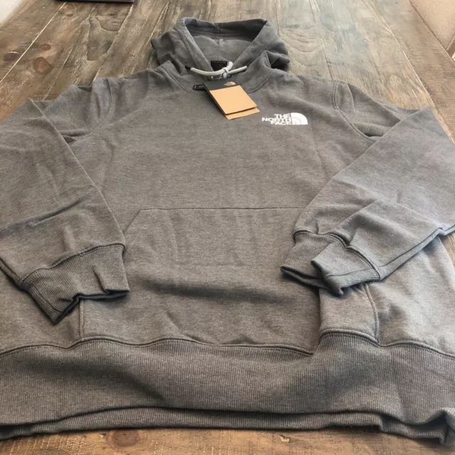 The North Face Men’s Box NSE Pullover Hoodie Grey/White Size L
