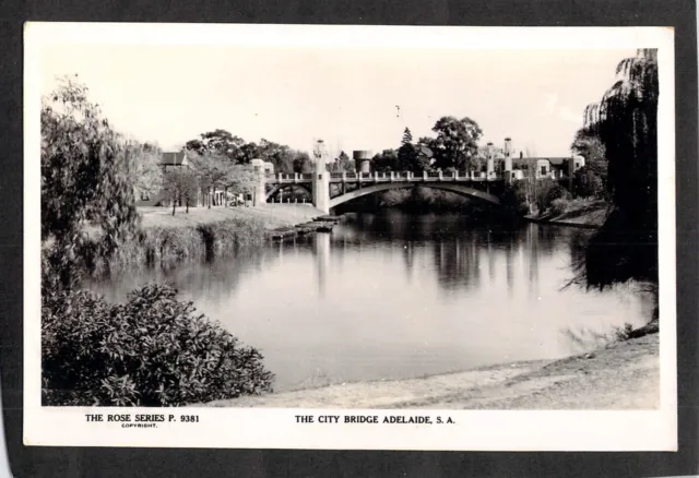 C3044 Australia SA Adelaide City Bridge #9381 vintage Rose Series postcard