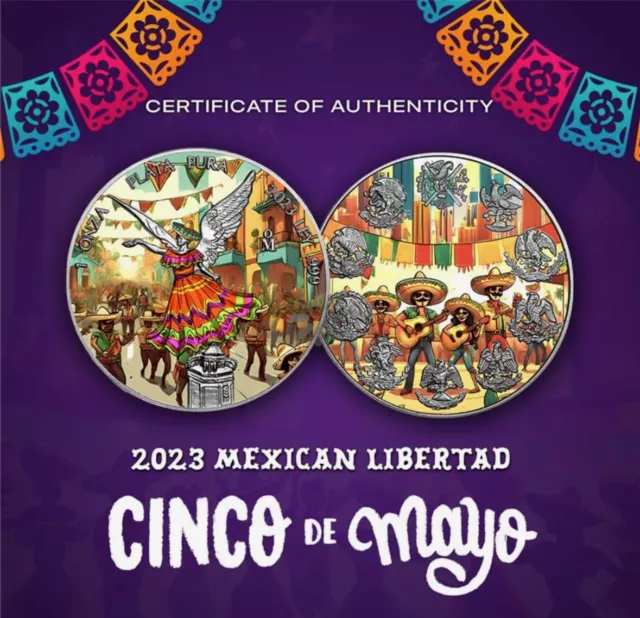 2023 Mexico Libertad Cinco de Mayo Limited Edition 1 oz Silver Coin
