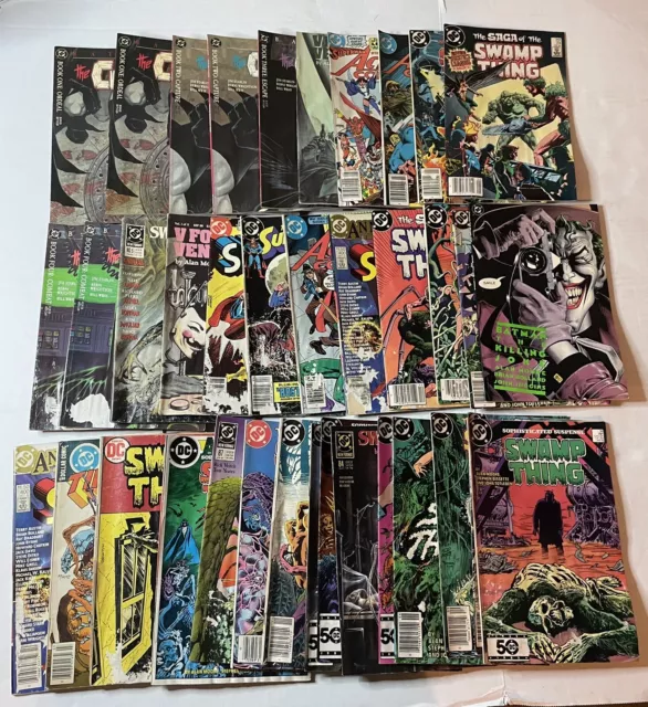 Water Damage Reader DC Copper Age Comic Lot Of 36 Books  Batman Superman V