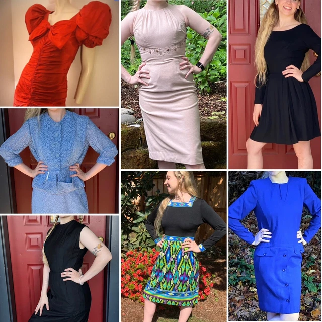 Wholesale Lot Of Rare Vintage Designer Clothing -Huge Lot Of Dresses,Skirts,Tops