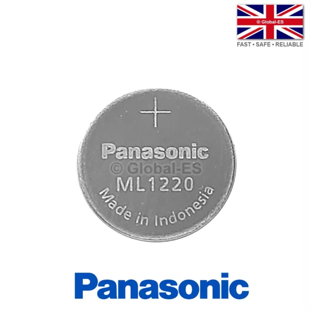 Panasonic ML1220 Wiederaufladbarer CR1220 Lithium LMO Münzzelle Akku - 3 V 17mAh