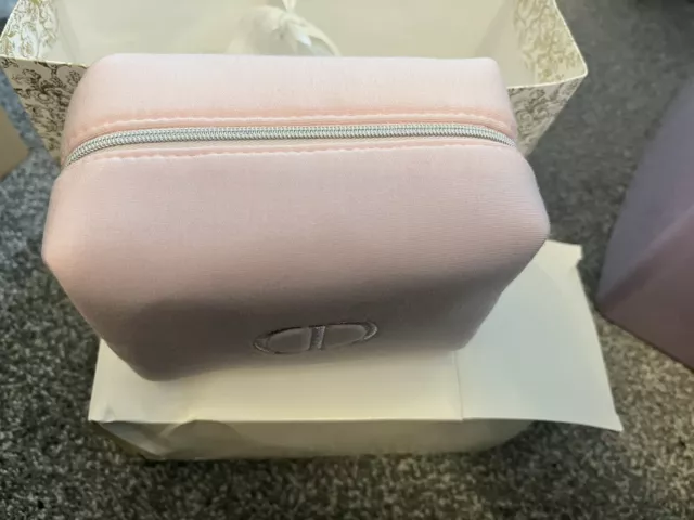 New Christian Dior Creme Make Up Beauty Pouch Bag