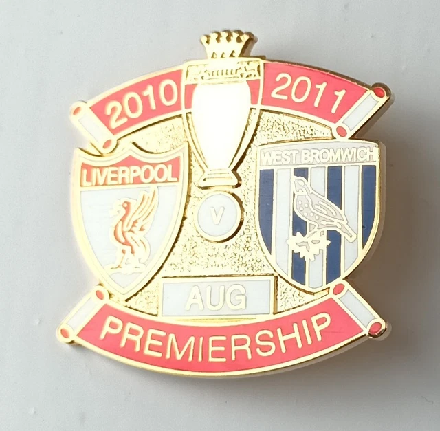 Liverpool v West Bromwich Albion FC WBA Abzeichen - Fußballspiel Pin 2010-2011