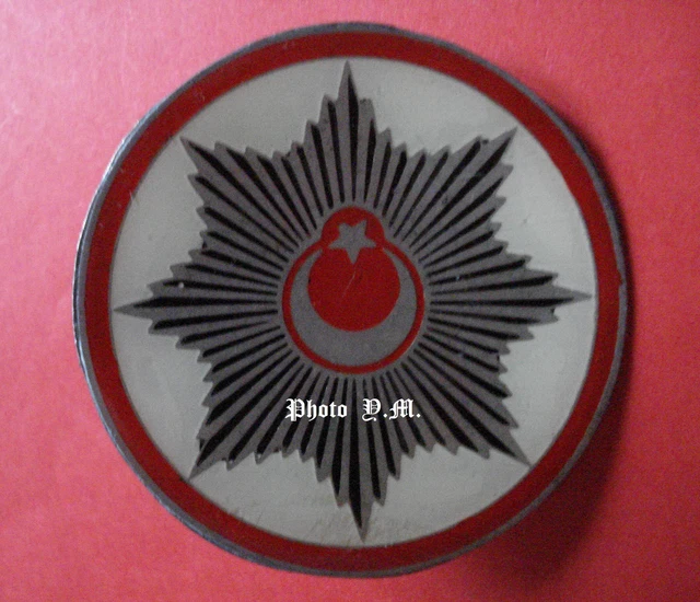 TURQUIE INSIGNE CASQUETTE Cap Badge POLICE Turque 1960 1980 RARE turquie-insigne-casquette-cap-badge-police-turque-1960-1980-rare
