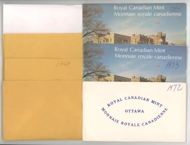 1968 to 1974 Canada Prooflike Sets Lot of 7 #20229