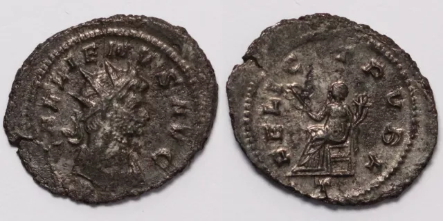 Ancient Roman Imperial Coin Gallienus AR Antoninianus AD 260-268 Felicitas Rome