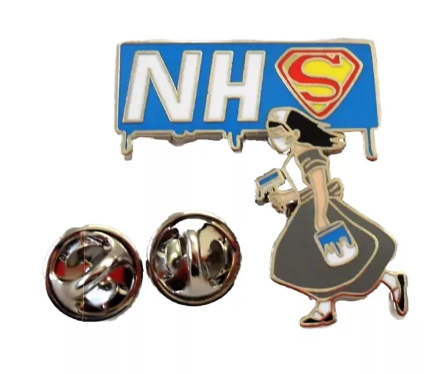 *NEW* NHS Nurse ' Superhero ‘ enamel pin badge. Graffiti, Street Art, Banksy