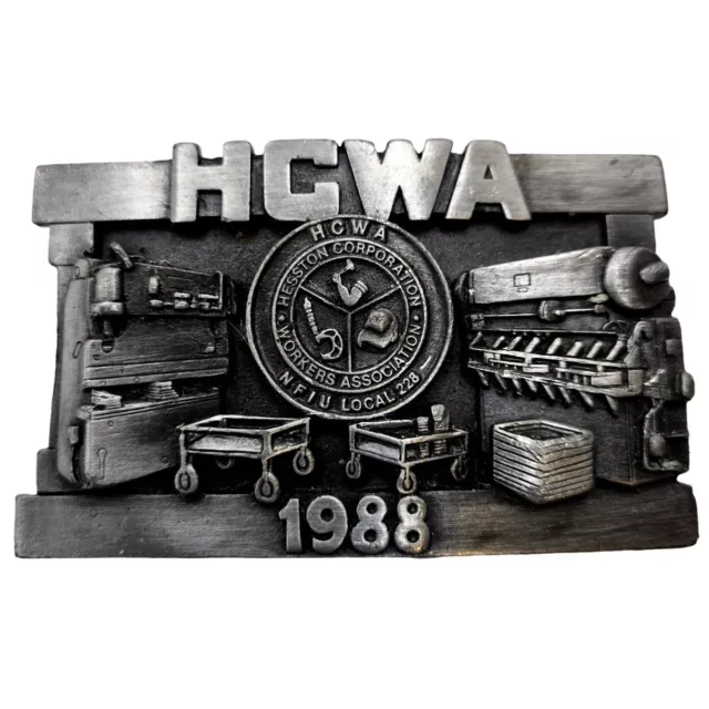 Fabrication HCWA Belt Buckle Vintage 1988 Hesston Fabricator Limited Edition