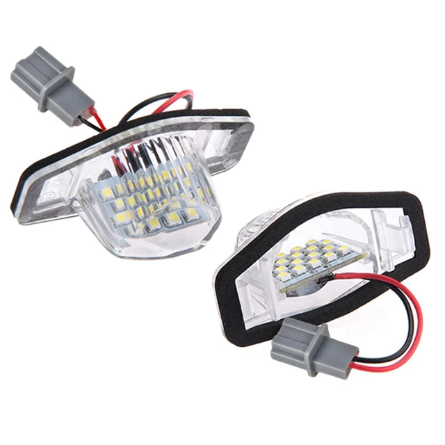 2X Lampe Led De Plaque D'Immatriculation Erreur Pour Fit Jazz Odyssey F5H3H3