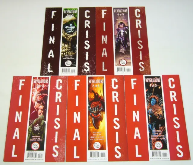Final Crisis: Revelations #1-5 VF/NM complete series - greg rucka set 2 3 4 lot