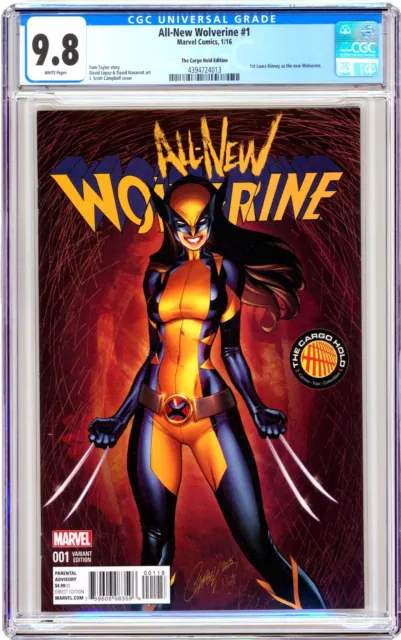 Marvel ALL-NEW WOLVERINE (2016) #1 J. Scott CAMPBELL X-23 Variant NM/MT CGC 9.8