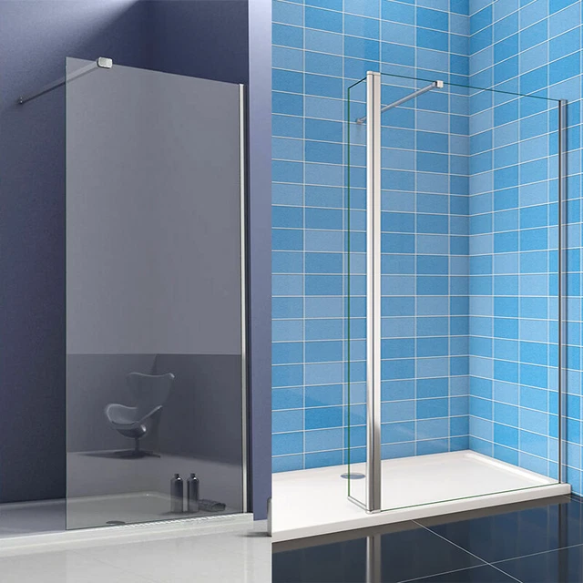WALK IN WET Room Shower Enclosure Cubicle 8mm Easy Clean Glass Bath