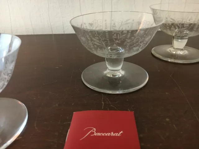 5 coupes champagne modèle Argentina en cristal de Baccarat (prix à la pièce) 3