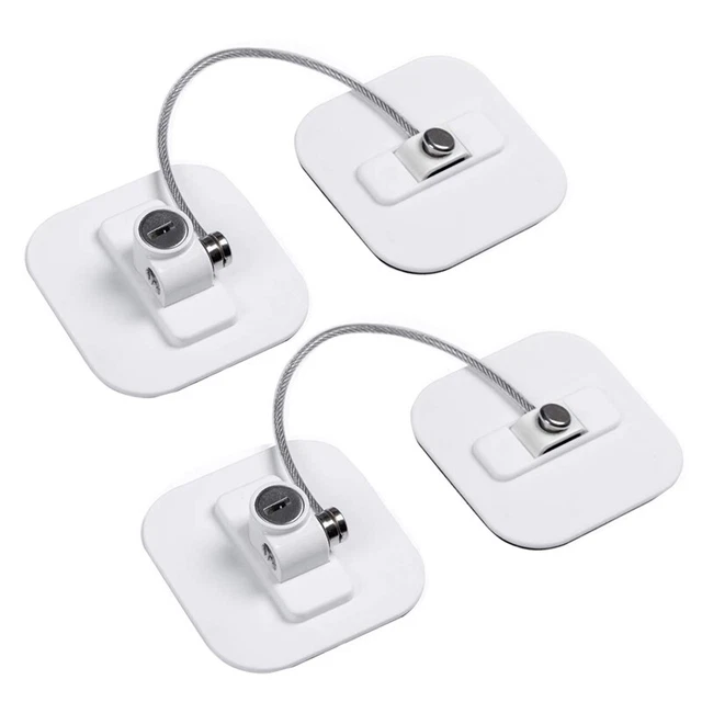 Fridge Lock,Refrigerator Locks,Freezer Lock with Key for Child Safety,Locks O5H1