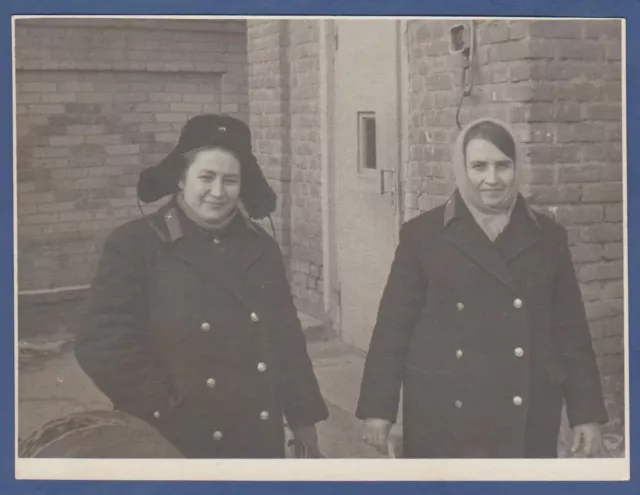 Girls in military jackets Vintage Photo