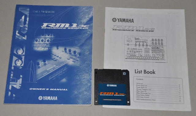YAMAHA RM1X Original User manuals and diskette.