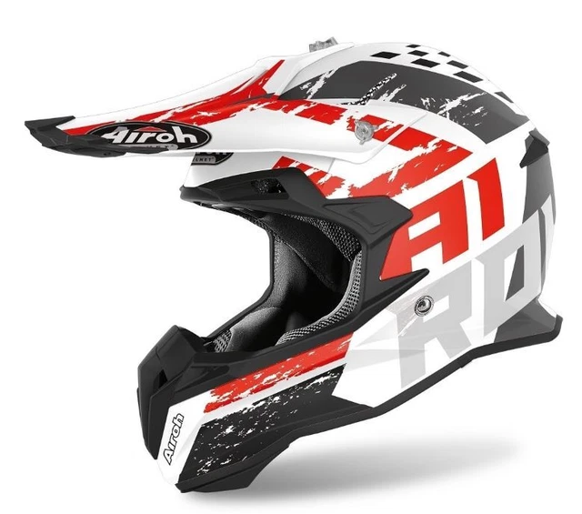 Tovh55Xs - Casco Off-Road Airoh Terminator Hanger Red Matt Taglia Xs