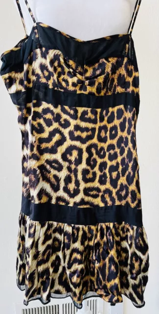 ROBERTO CAVALLI JUST Leopard Dress 42 $199.00 - PicClick