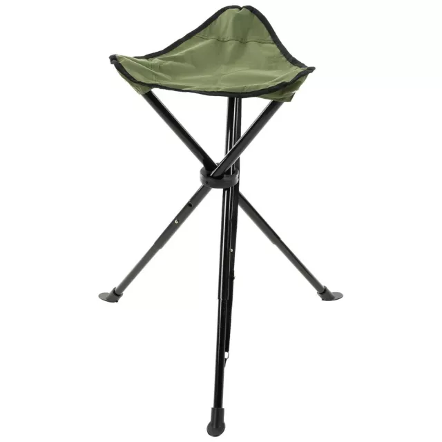 Fox Outdoor Silla Sgabello Plegable Trípode Telescópico Caza Pesca Green