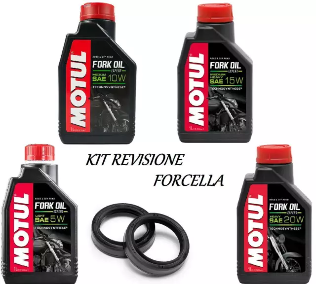 Paraolio Forcelle Anteriori + 1L Olio Sintetico per YAMAHA YZ 125 2022/2024