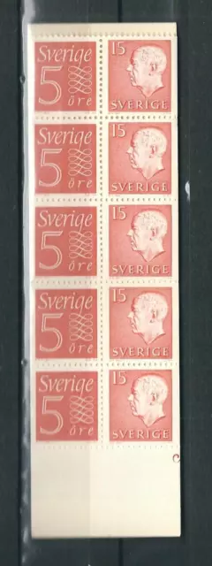 Sweden SC # 581b King Gustaf VI and Numerals . Booklet . MNH.....