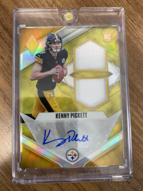 Kenny Pickett 2022 Panini Phoenix RC RPA Dual 1 Color Patch #51/75 SSP Steelers