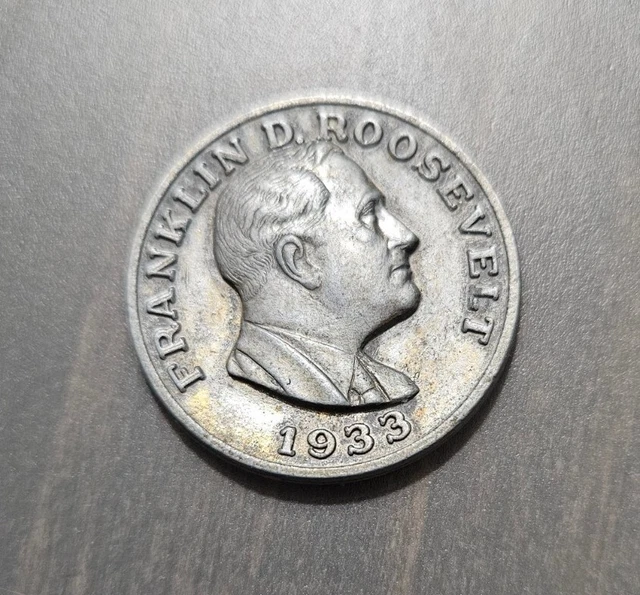 Medal 1933 Franklin D. Roosevelt Presidential Commemorative Medallion