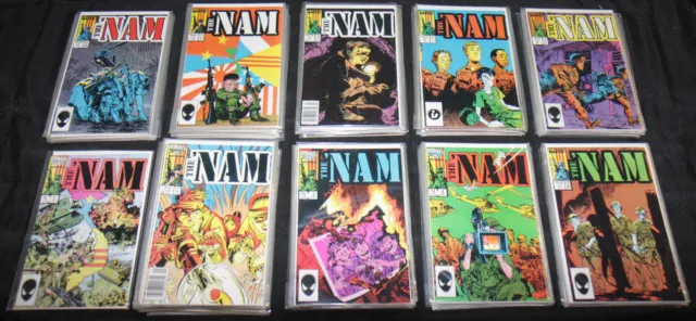 The 'Nam Comic Lot/Run #1-17 + Duplicates 188 Comics (Vf-Nm)