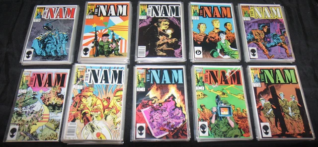 The 'Nam Comic Lot/Run #1-17 + Duplicates 188 Comics (Vf-Nm)