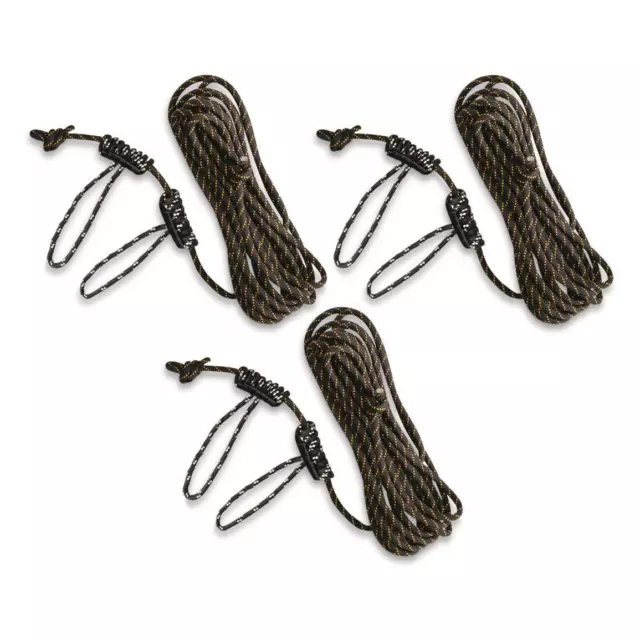 New Muddy Safe-Line 30' Braided Nylon Rope With 2 Prusik knots 300-lb.3 Pack