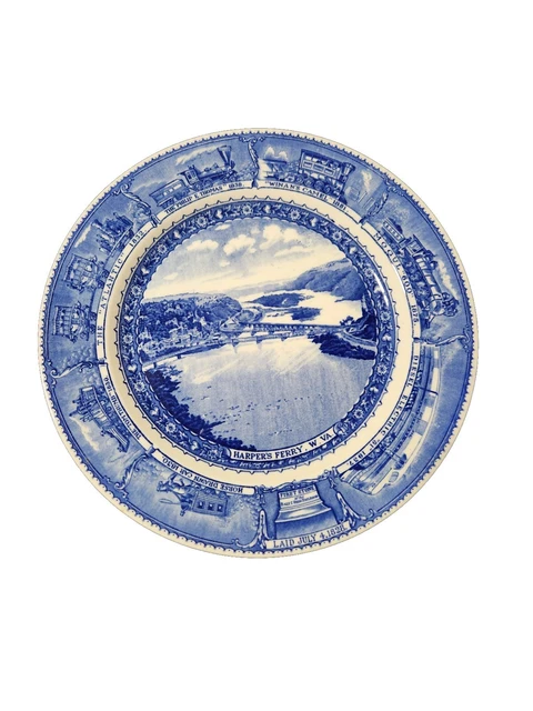 Vintage Baltimore & Ohio Railroad B&O Scammell's Lamberton China Plate 10.5"