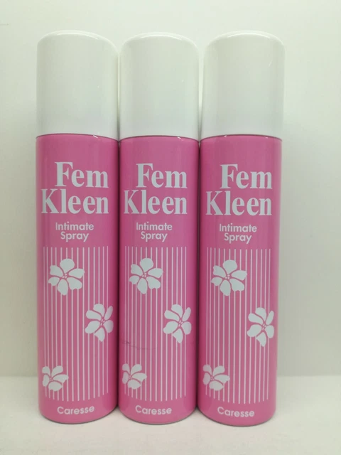 FEM KLEEN Desodorante Íntimo Caresse 100ML Spray - 3 Piezas