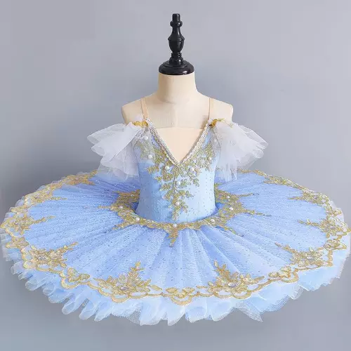 Professional Ballet Tutu Girls Blue Pink Platter Pancake Tutu Ballerina Dress
