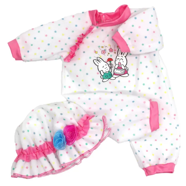 2PCS/Set Newborn Dolls Clothes Outfit W/Hat Suit for 15~17" Reborn Baby Dolls