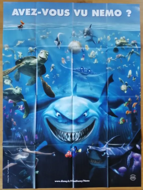 FINDING NEMO walt disney pixar animation original LARGE french movie poster adv.