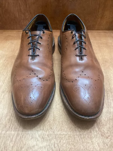 Allen Edmonds Fairfax Wing Tip Oxford Dress Shoes Walnut Brown Leather Mens 10 D