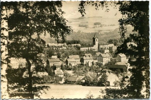 uralte AK, Grünhainichen im Erzgebirge, Panorama