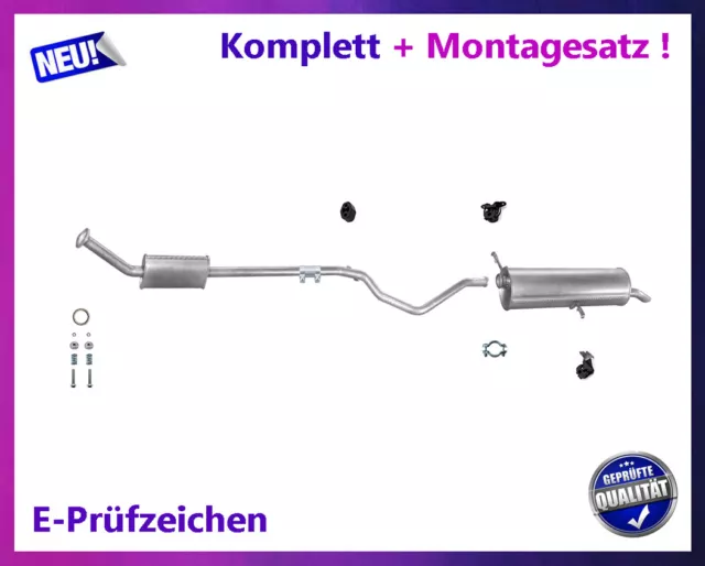 Auspuffanlage für Peugeot 307 Break / SW 1.6 16V 80KW Auspuff Montagesatz