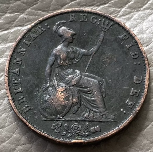 1853 Queen Victoria Half Penny Coin - Ref 377