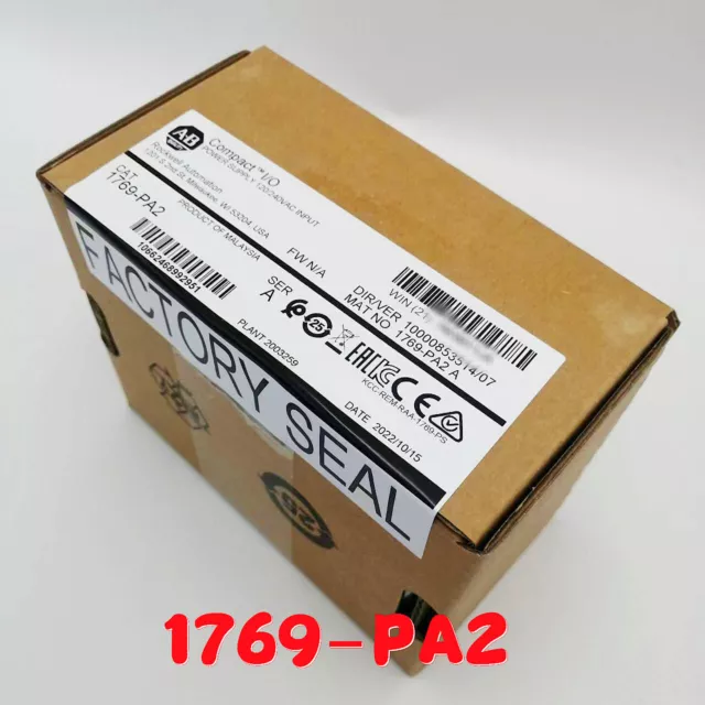 2022 New Allen-Bradley 1769-PA2 Ser A Compact Power Supply 1769PA2 Input Module