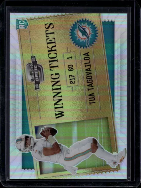 2020 Panini Contenders Optic Tua Tagovailoa #WT18 Winning Tickets Silver