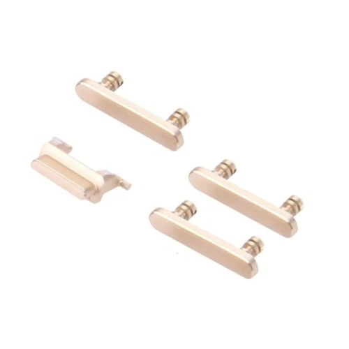 Iphone 7 Or - Set Des 4 Boutons Latéraux Power Volume Mute De Remplacement 3