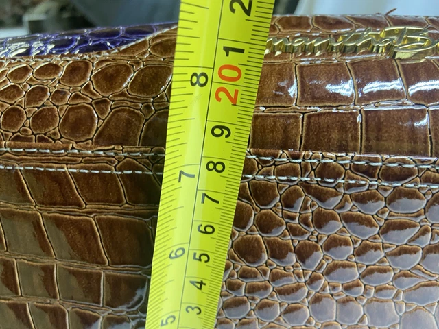 Samantha Brown Travel Bag Weekend Purple Carry On Croc Embossed 10