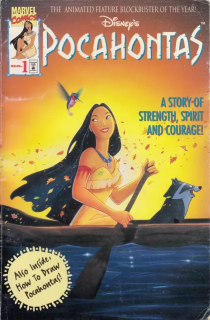 Disney's Pocahontas 1995 Marvel Comics No 1 Animated Movie Comic Book