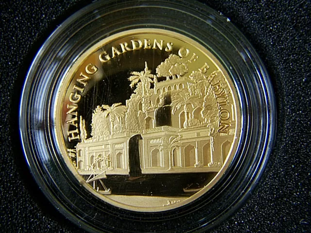 7 Wonders of the Ancient World - Hanging Gardens of Babylon - 1oz Goldmünze